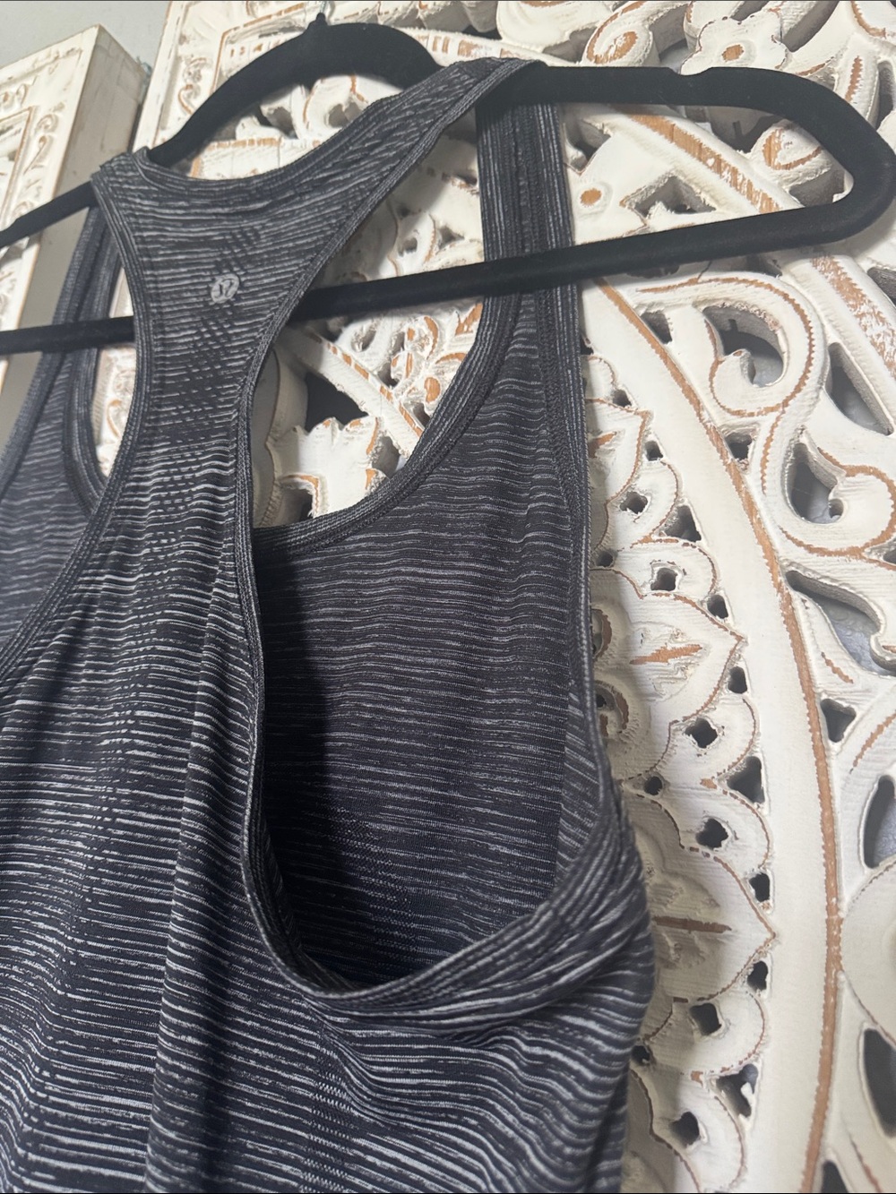 lululemon athletica Black Heathered Strappy Racerback Tank Top - Picture 7 of 12